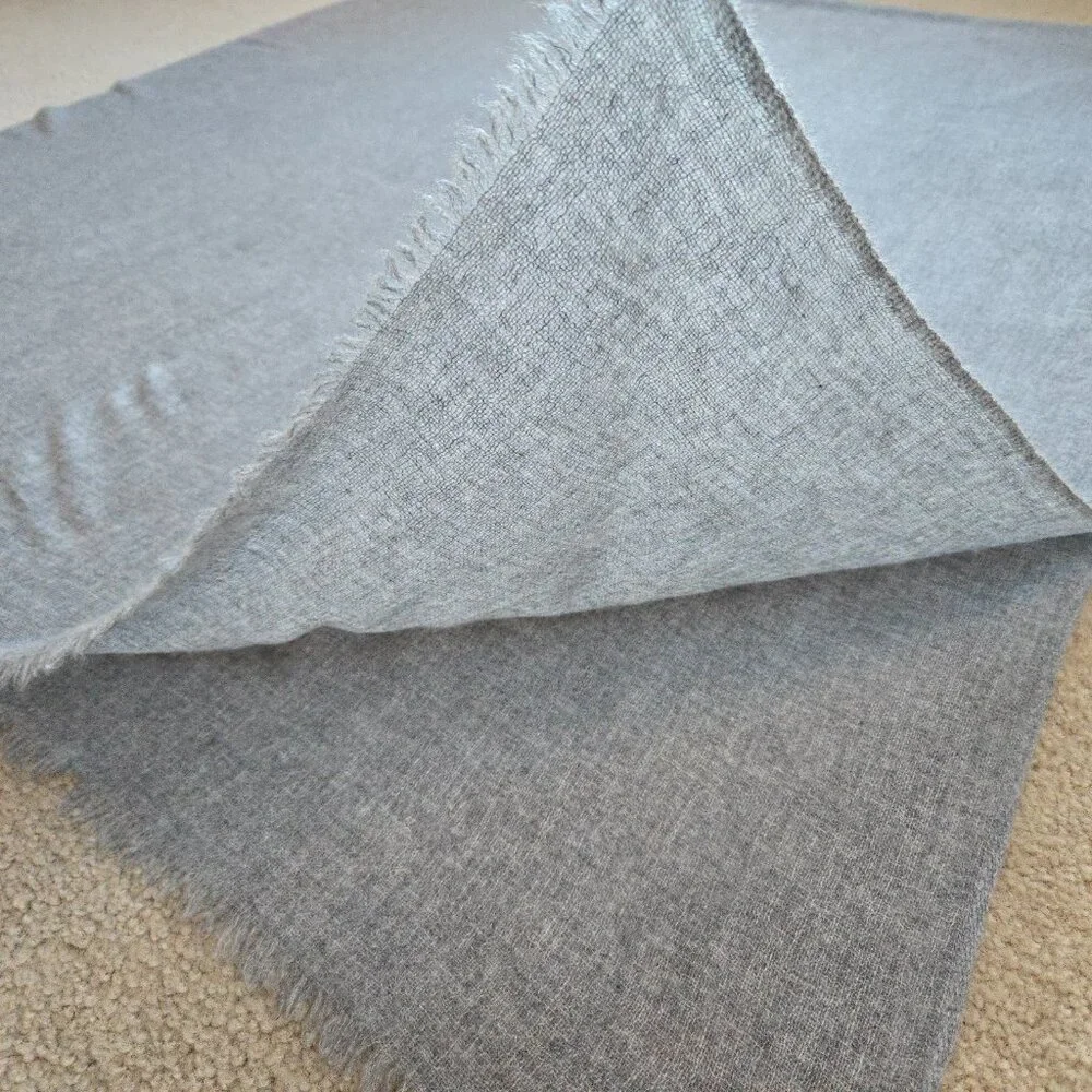 MASSIVE Cashmere Woven Wrap Grey *TINY HOLE*